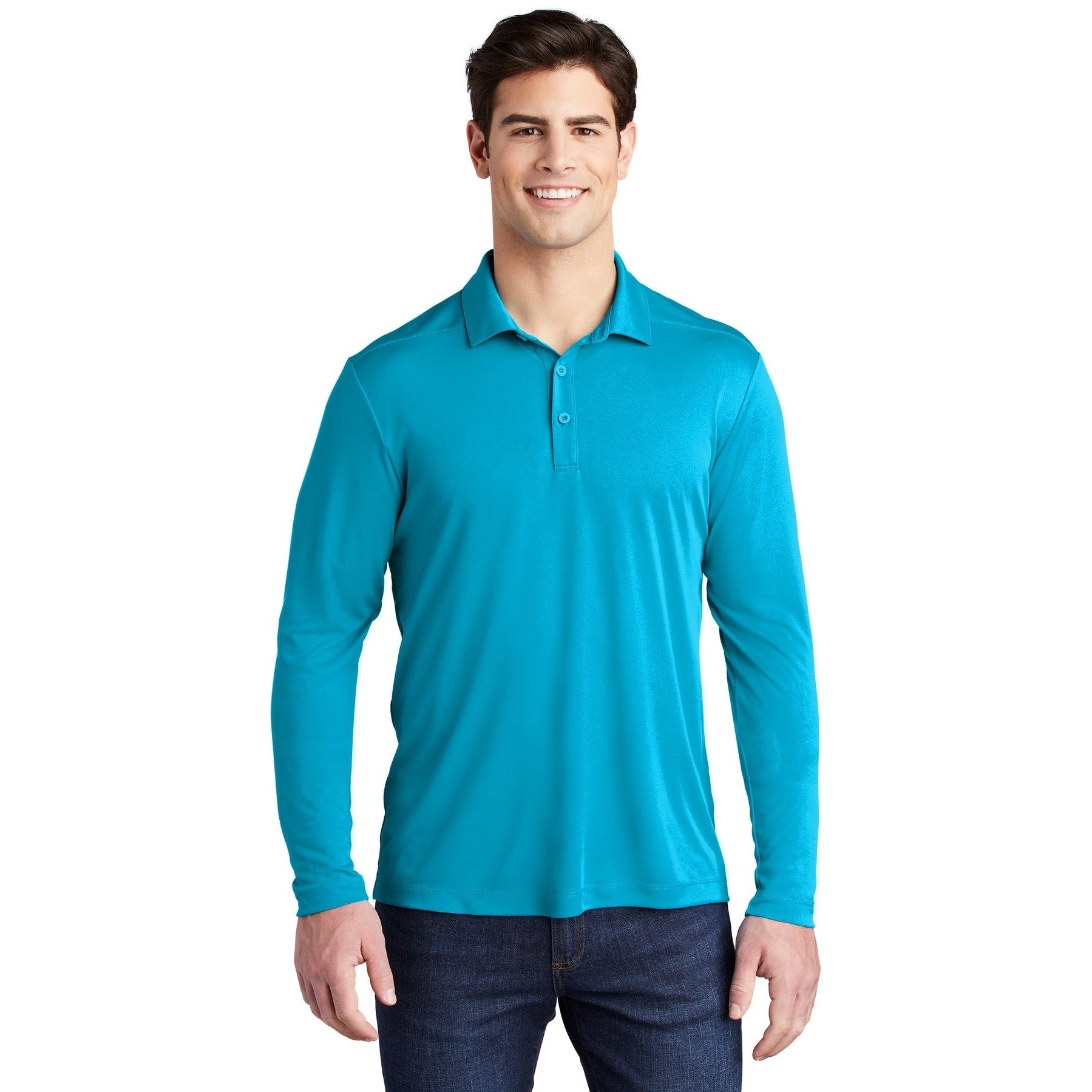 Sport-Tek-Sport-Tek ® Posi-UV® Pro Long Sleeve Polo. ST520LS-MedTech-5